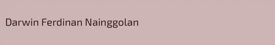 Darwin Ferdinan Nainggolan 